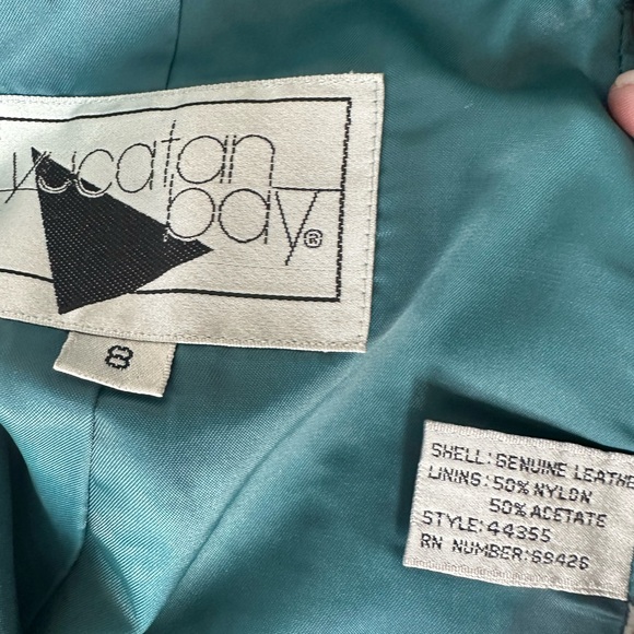 Vintage teal Pencil Skirt Casual - Picture 2 of 5